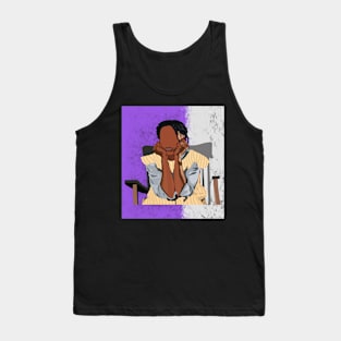 Si Celie's Patience with background Tank Top